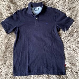 IZod Navy Blue Polo Shirt Size Small Mens
